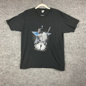 Gildan Dallas Cowboys Texas Graphic Print Black T-Shirt Size XL